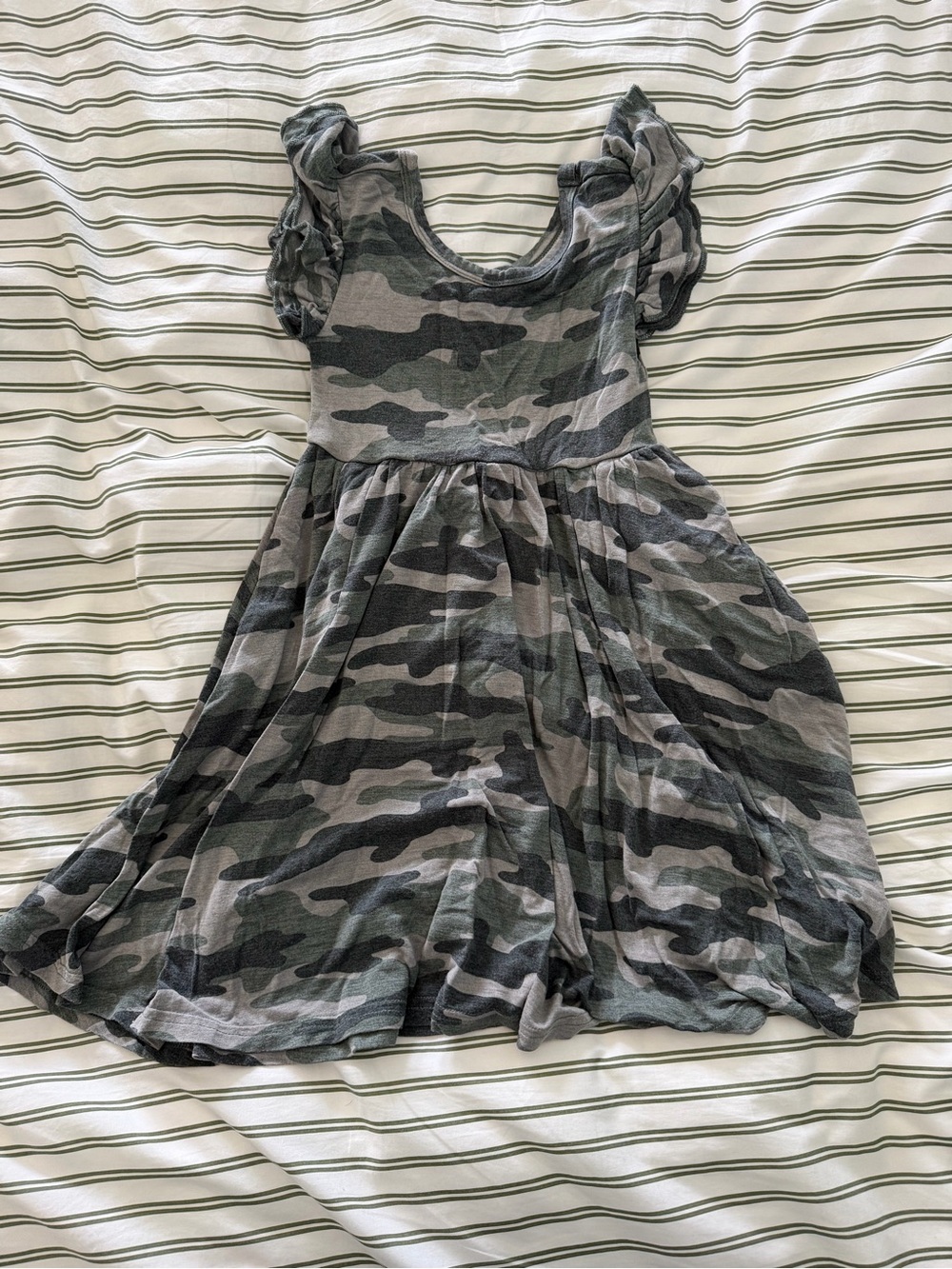 Little sleepies vintage camo twirl dress
